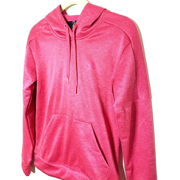 NWT Adidas Climawarm Womens Pink Hooded Pull On Athletic Sweatshirt Sz S - Picture 9 of 11